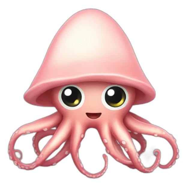 Squid wearing a bonnet sticker