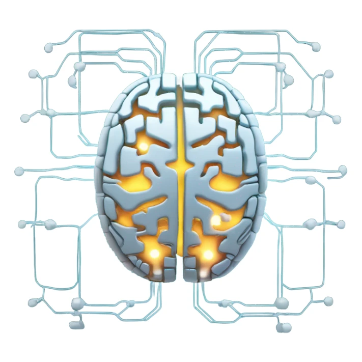 robot brain sticker