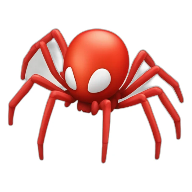 spider red emblem 3d  sticker