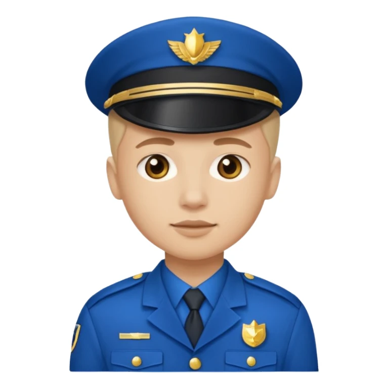 blue uniformed guardian sticker
