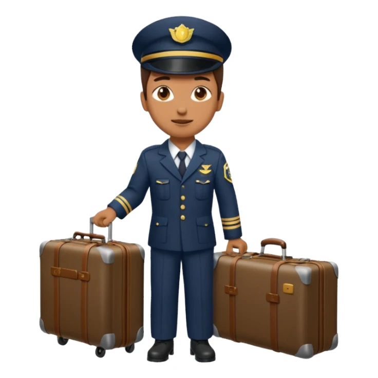 Porter with luggage,Train Crew. sticker