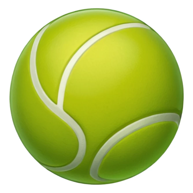glass tennis ball sticker