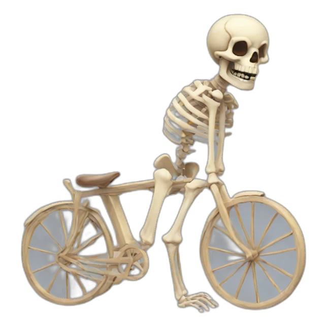 Skeleton giga chad sticker