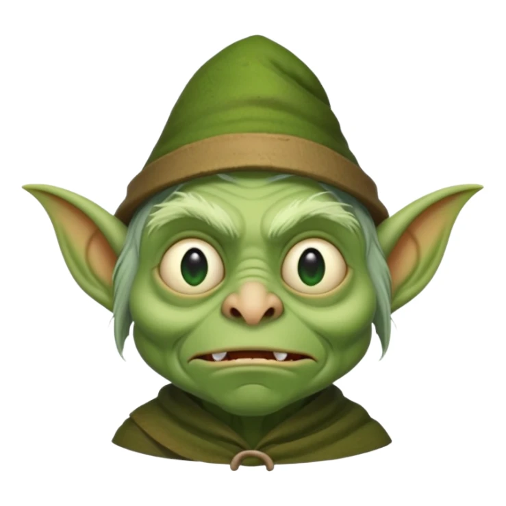 ugly little hermit goblin  sticker