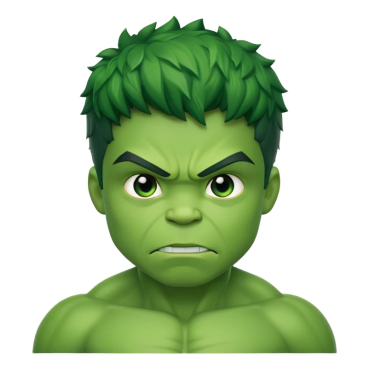 Super hero hulk kid sticker