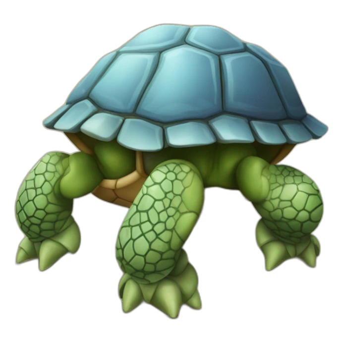 Une araignée sur une tortue sticker