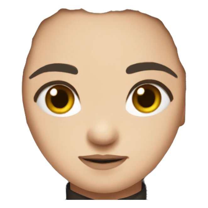 arya stark long hair sticker