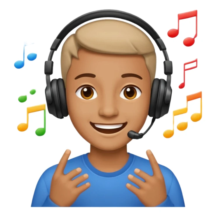 Escuchar música sticker