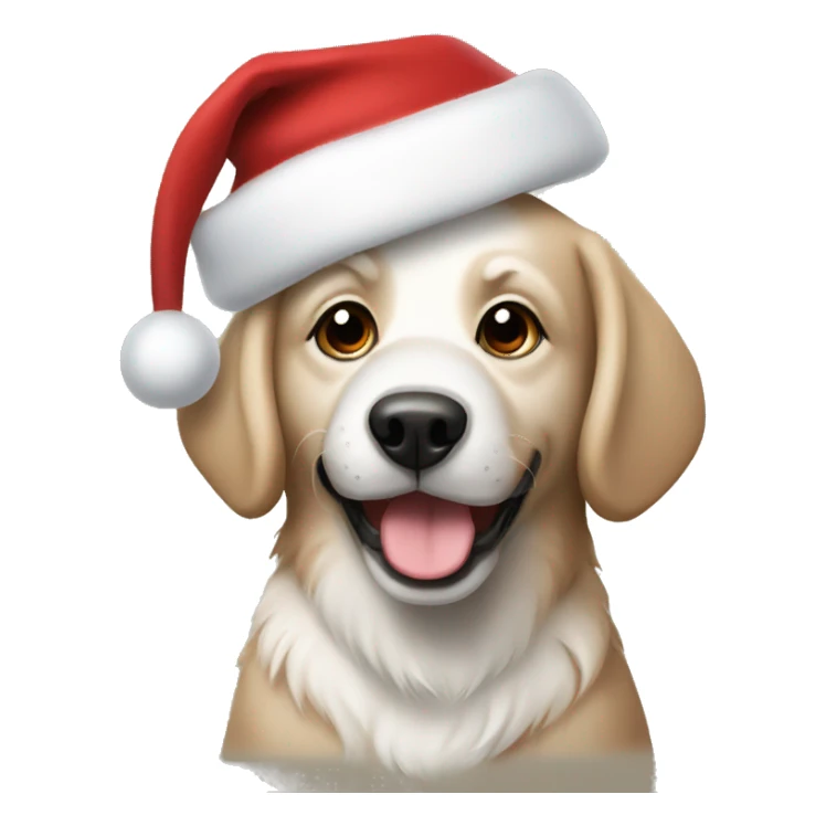 Christmas dog sticker