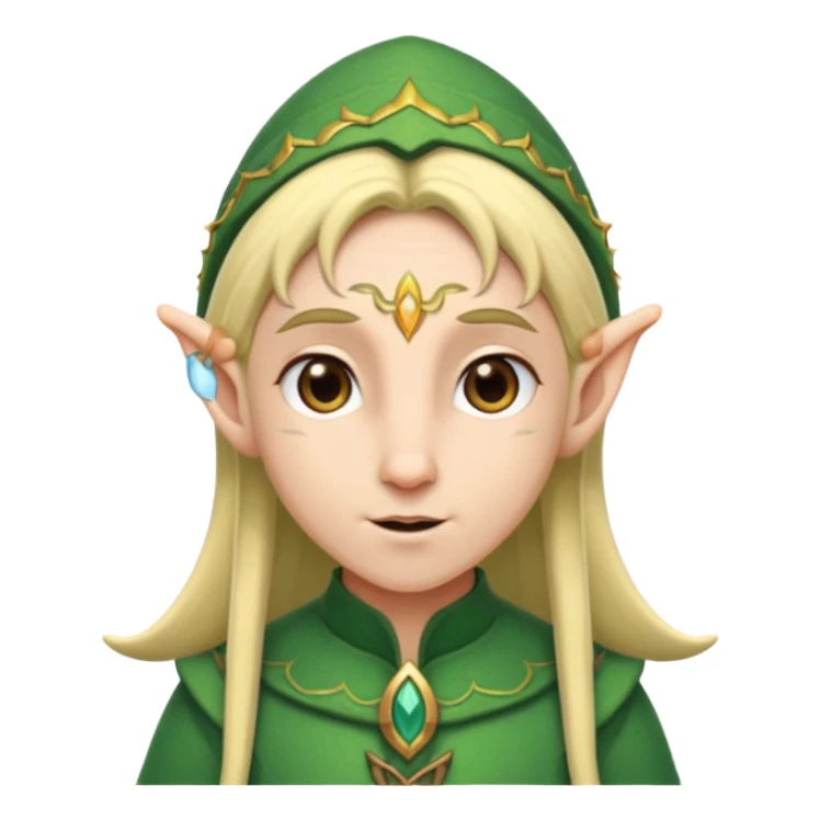 elf long ears. sticker