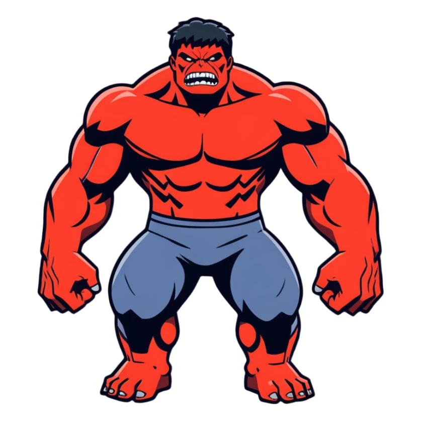 Redhulk sticker