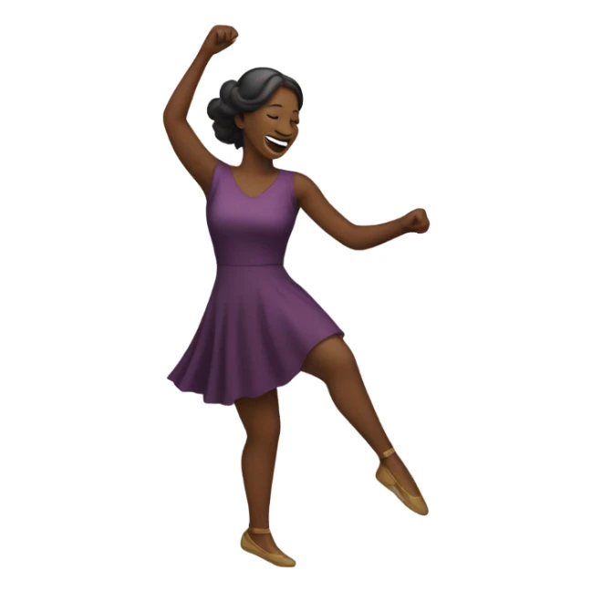 Woman dancing sticker