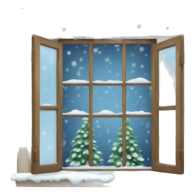 winter window sticker