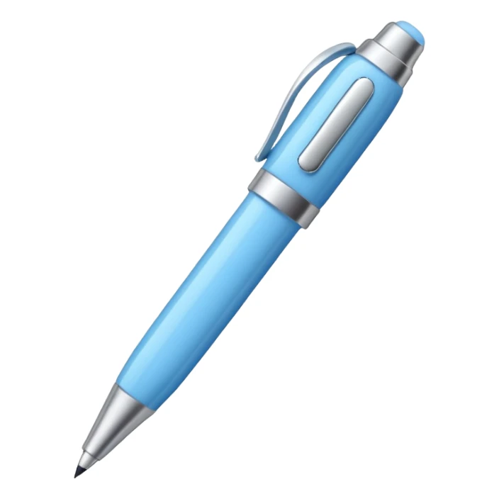 Light blue nice pen sticker