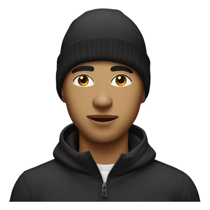 Lightskin with ski mask sticker