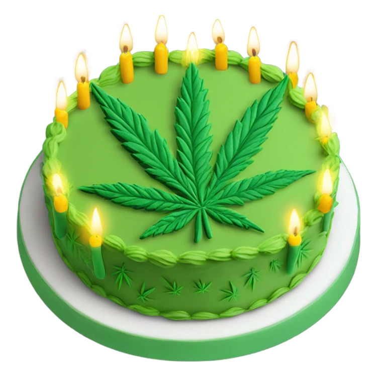 Marijuana birthday  sticker