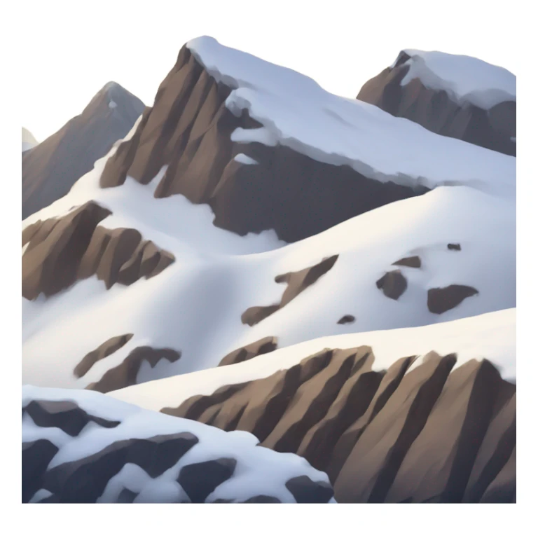 Welsh mountain with snow on top sticker