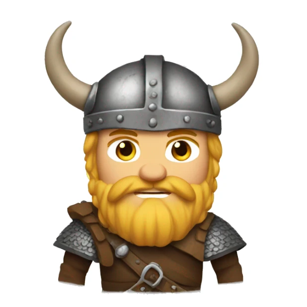 viking without helmet sticker