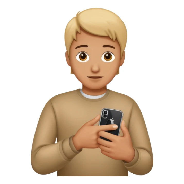 Bent thumb, iphone style  sticker