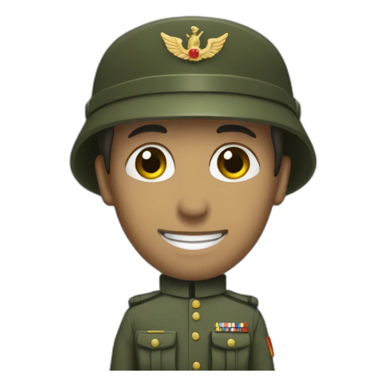 Militaire avec une serpillière  sticker