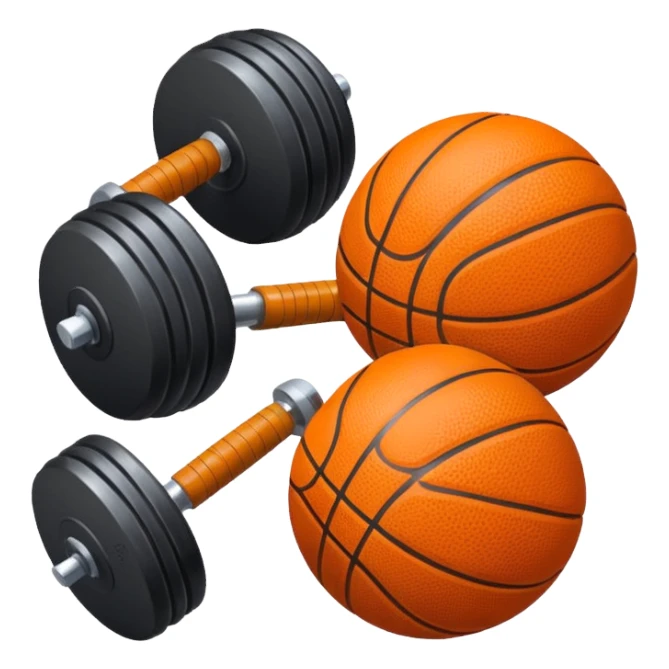 Dumbbell and ball sticker