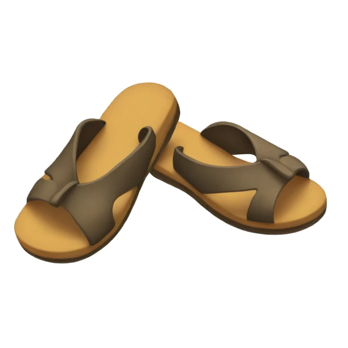 Throwing sandal sticker