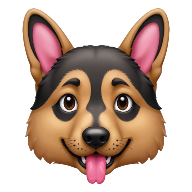 make tongue longer on German Shepard sticker