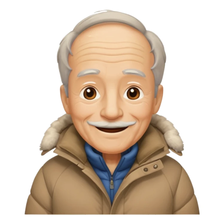 old man in puffy winter coat











 sticker