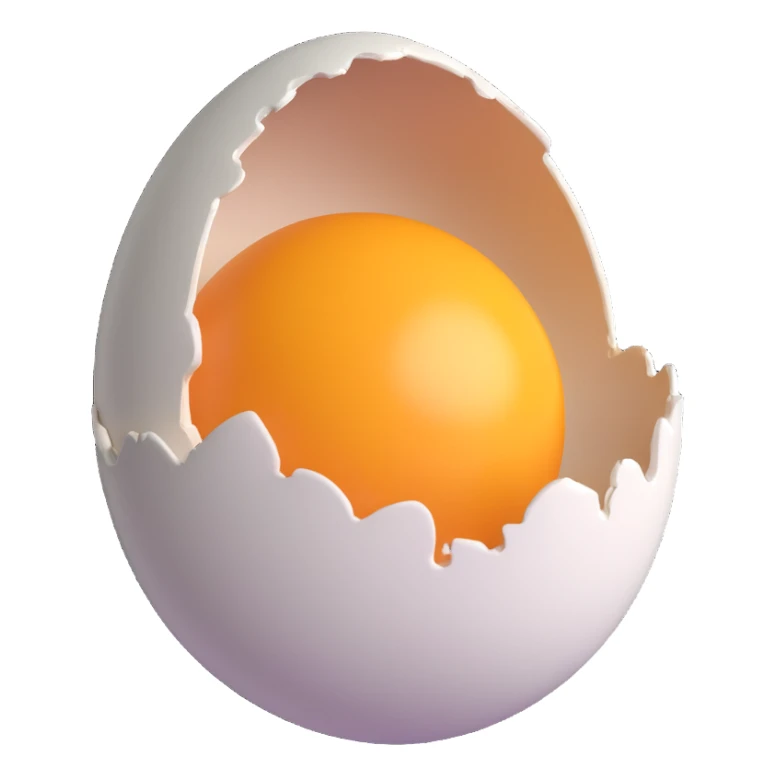 cracked egg sticker