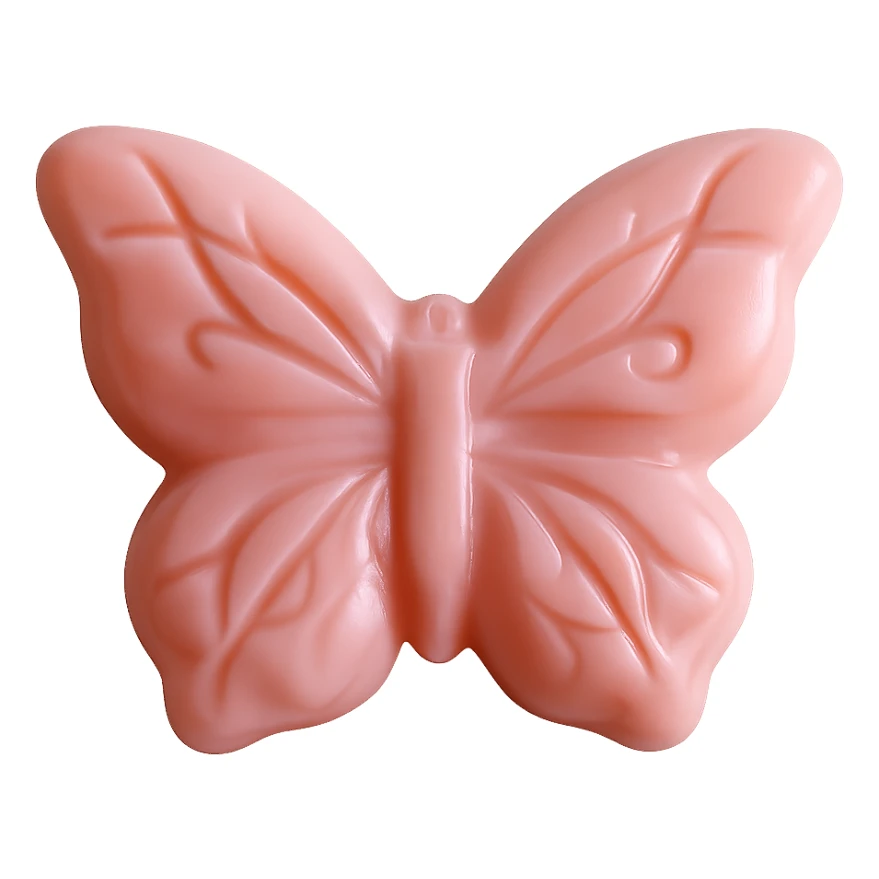 Isolate the realistic butterfly-shaped candy on a transparent background with no visible background. sticker