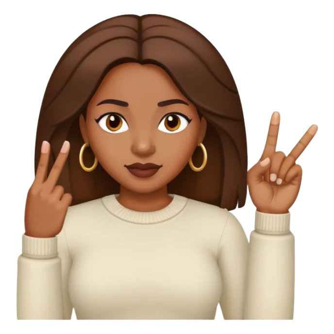 black lady using middle finger  sticker