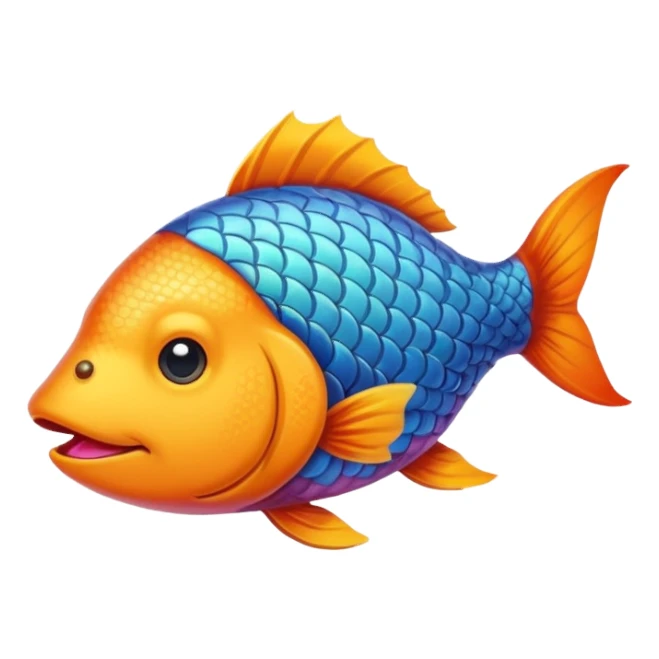 poisson avec tête de chien sticker