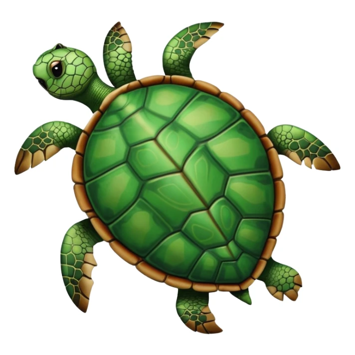 Turtle on his back sticker