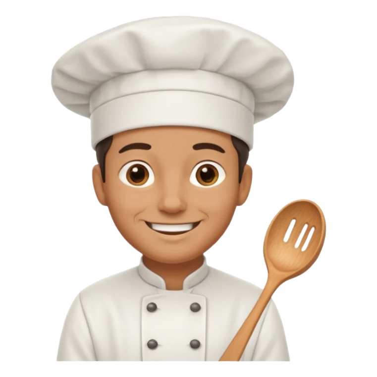 cook man without spoon  sticker