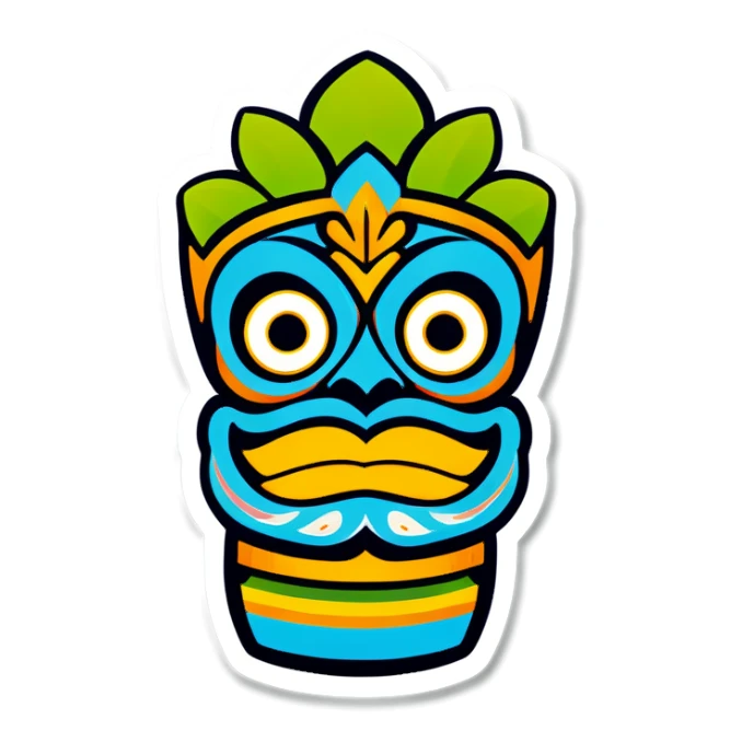 A puchaina naimed tiki sticker