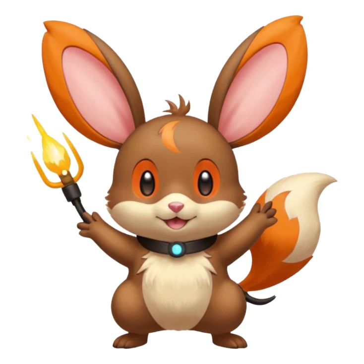 Plusle-Bunnelby-Dedenne-fusion, full body sticker