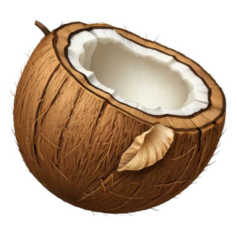 coconut with shell sticker