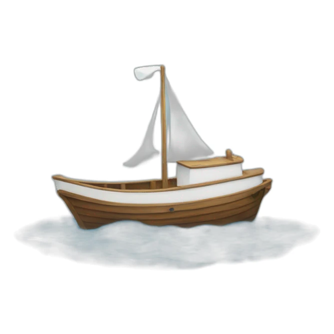 Boat on the water sticker