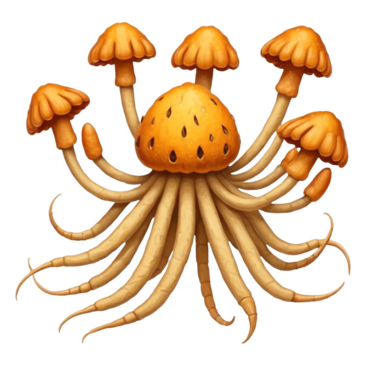 Cordyceps shreded sticker