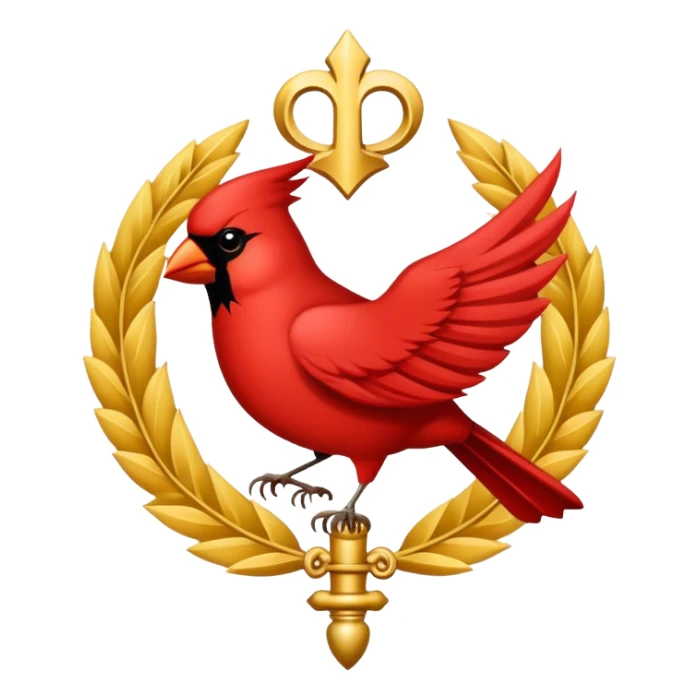 Cardinal's emblem with no red sticker