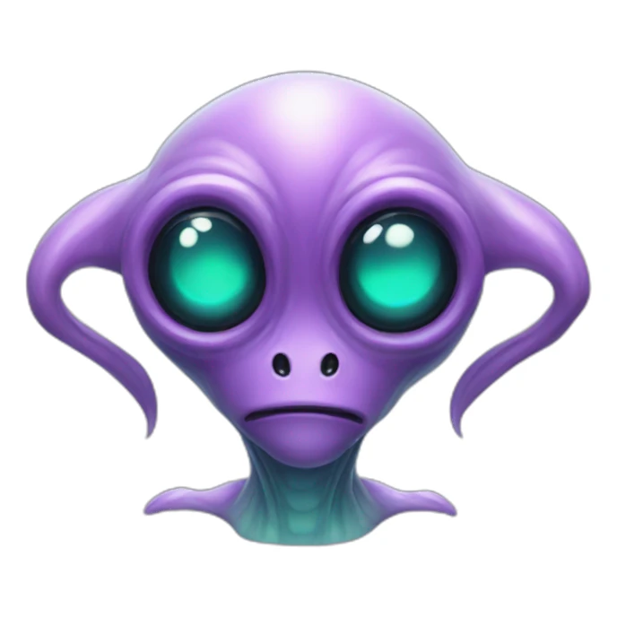 Alien creature sticker
