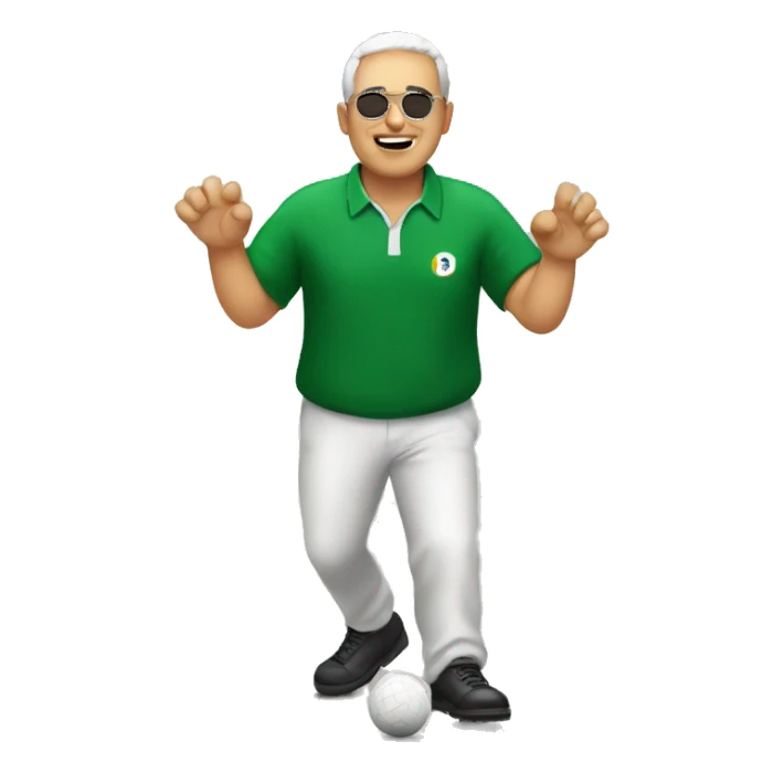 Bocce player  sticker