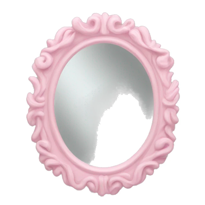 Soft pink mirror sticker