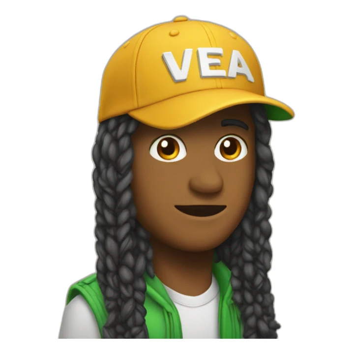 cap with the vega word sticker