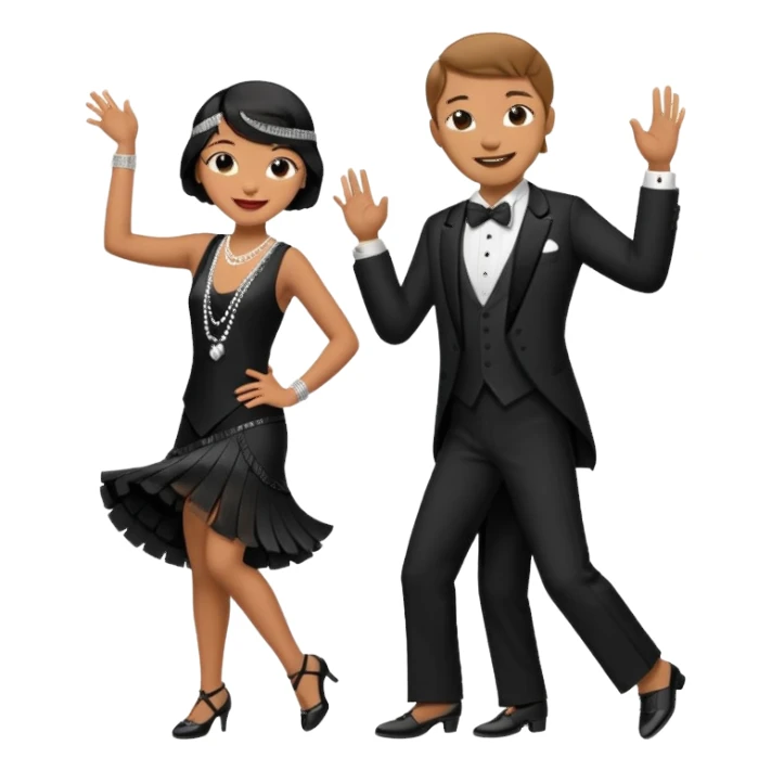 a pair of dancing jazzers sticker