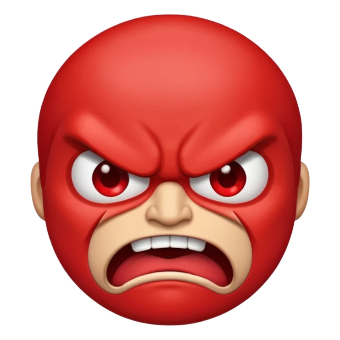 angry face emoji sticker