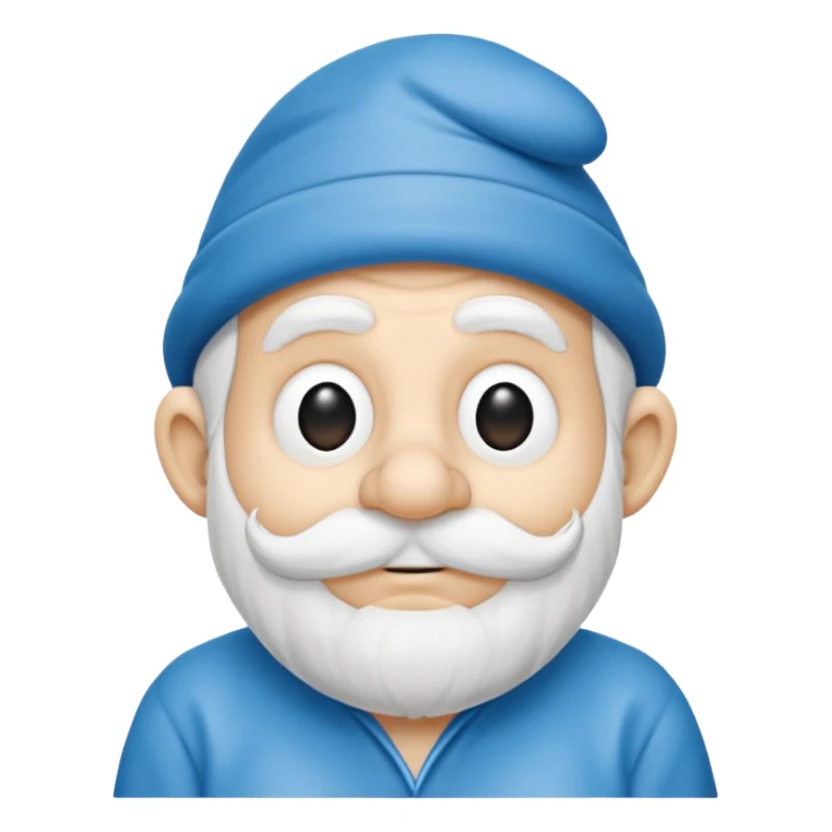 grandfather smurf  sticker