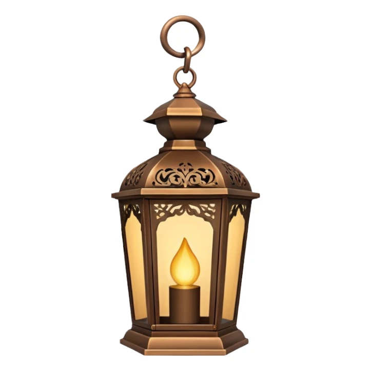 decorative lantern hanging by hook/chain sticker