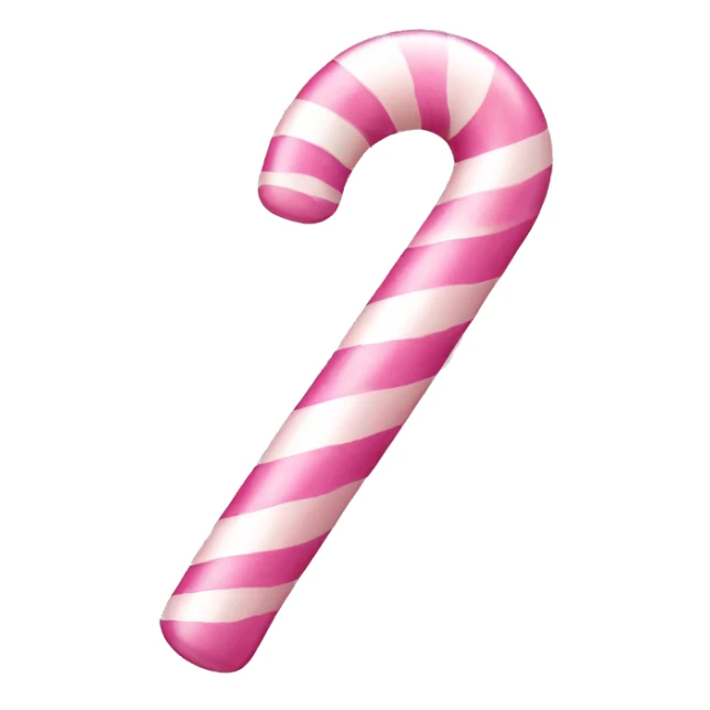 Pastel pink candy cane sticker