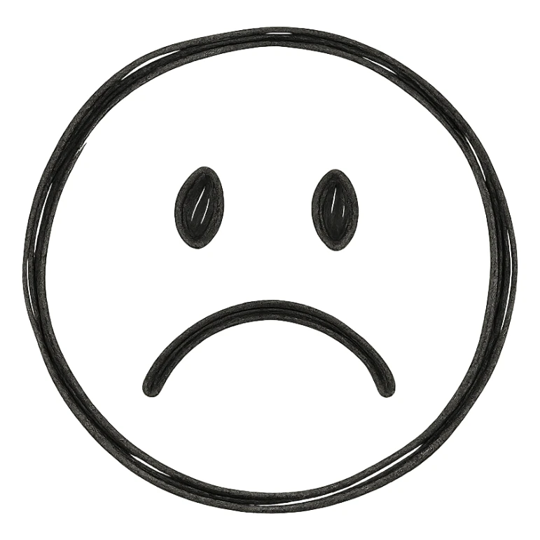 sad face sticker